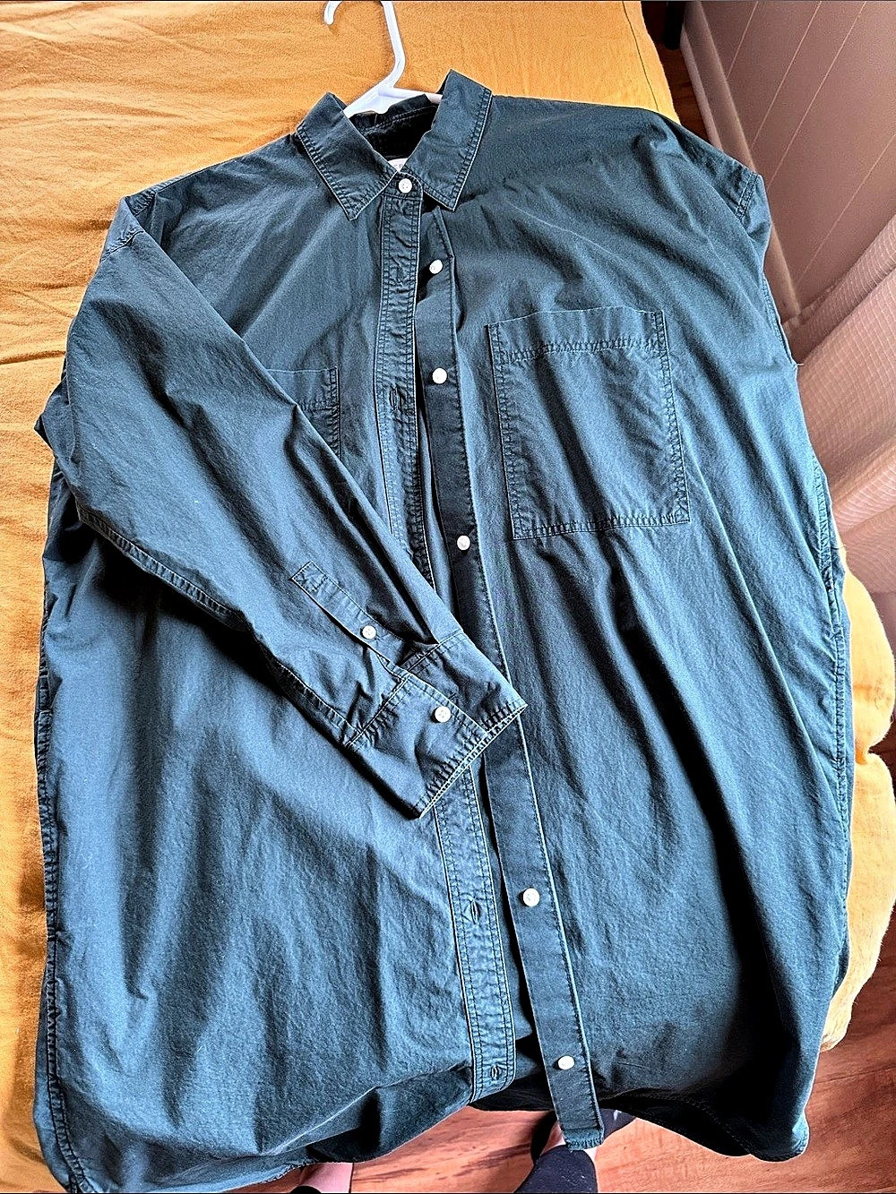 Everlane Green Button Down Shirt Like New